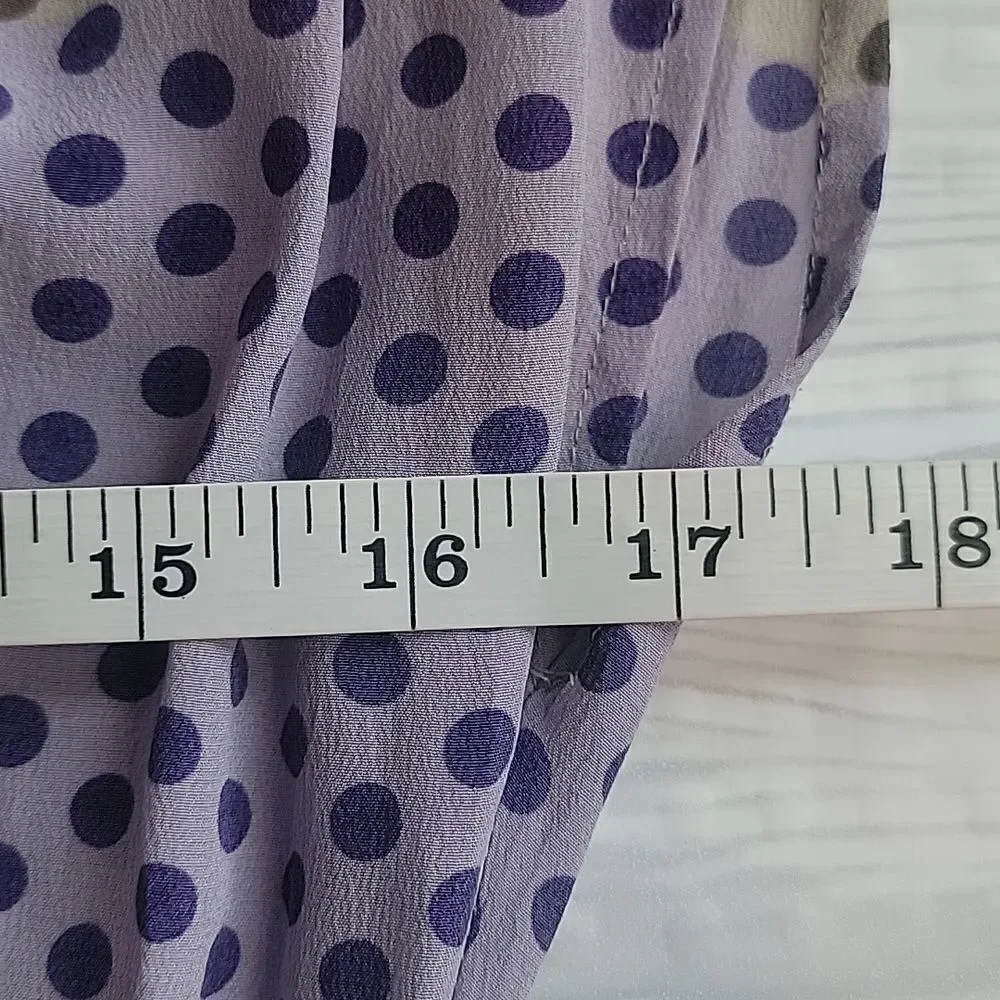 Presley skye silk polka-dot midi dress Women's Size S